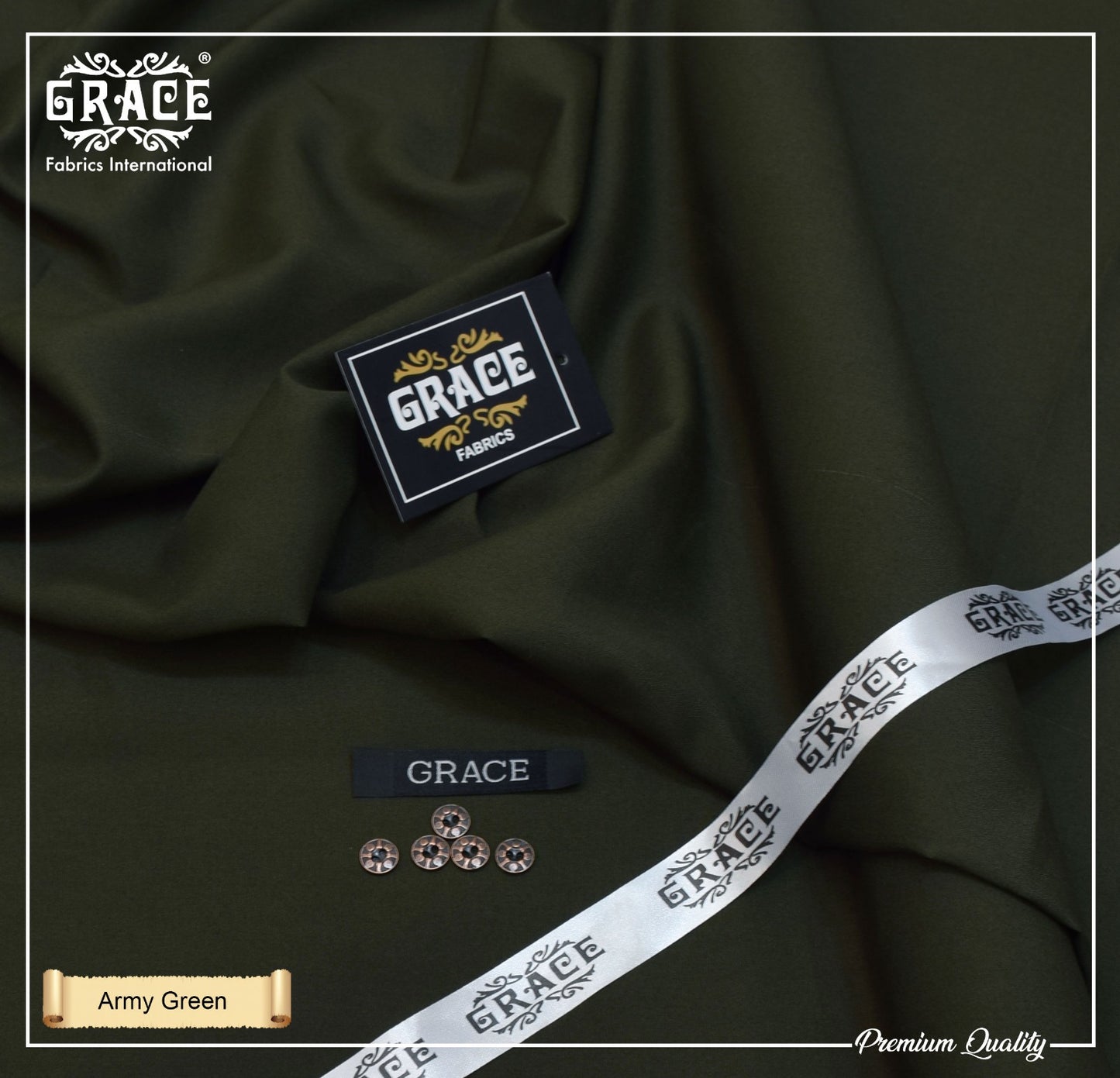 Army Green Wash&Wear By GRACE