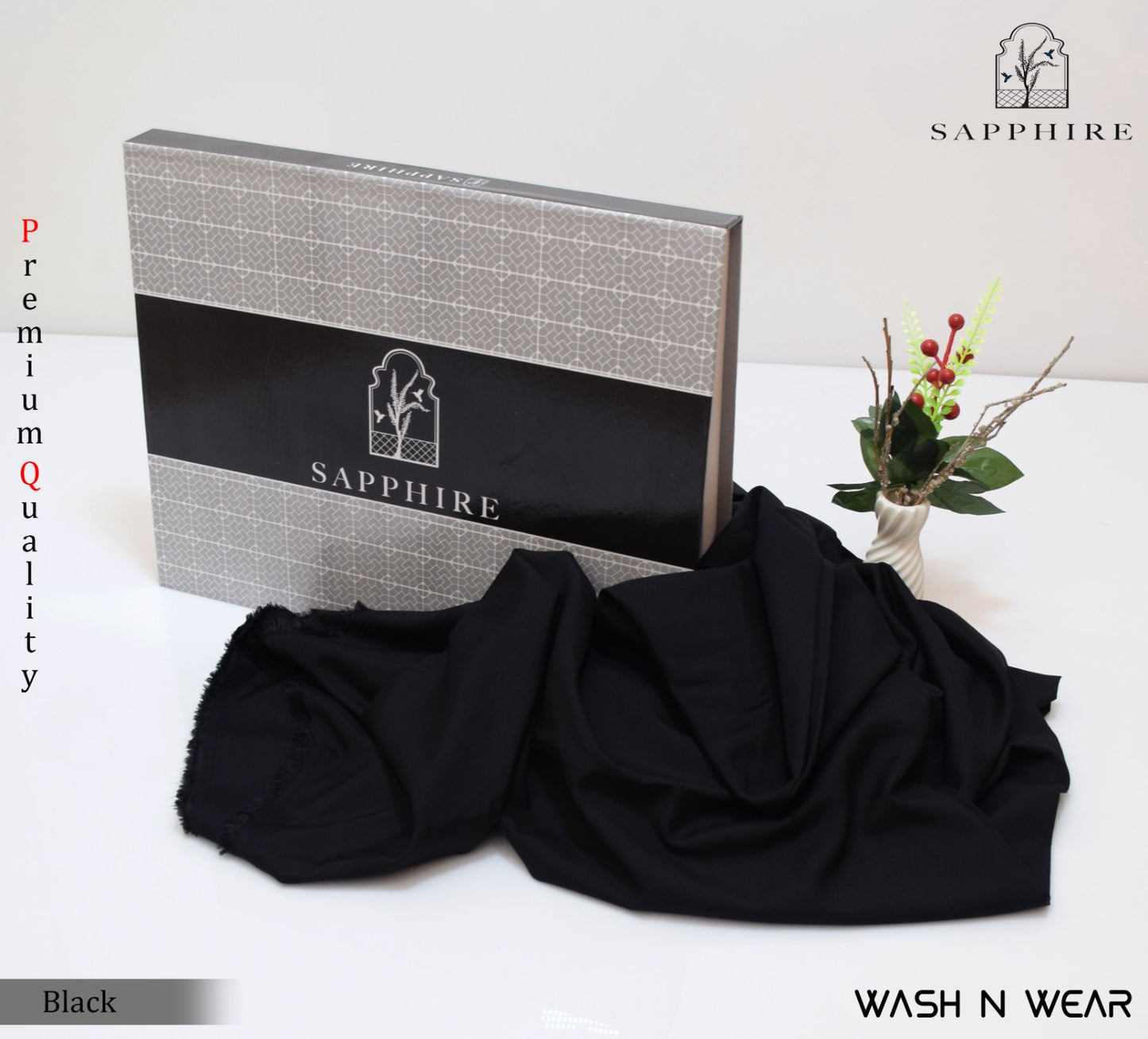 Sapphire Wash N Wear----Black